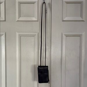 Crazy Horse Brown Faux Leather Crossbody Wallet/Mini Bag